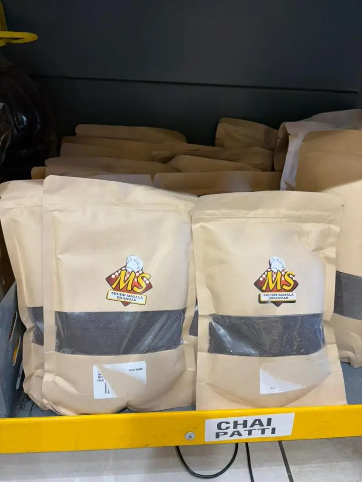 Mittal Spices ke branded masala packs