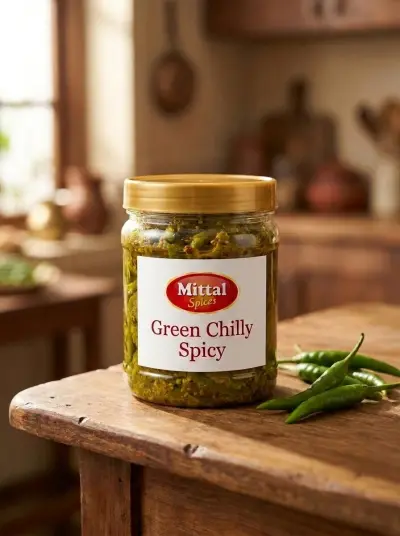 Mittal Spices Green Chilly Spicy (Hari Mirch Achaar)