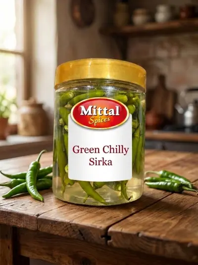 Mittal Spices Green Chilly Sirka (Hari Mirch Sirka)